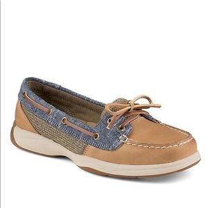 Sperry Top-Sider Laguna- Women's Linen Blue Sz 7